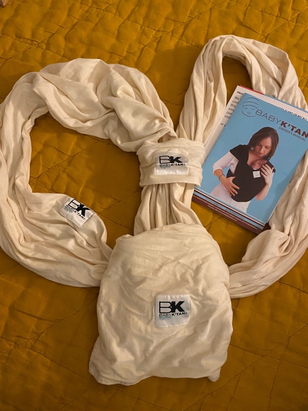 Baby K'tan Cream Carrier Wrap, size Small